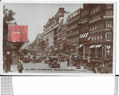 CPA (75) PARIS.  Boulevard Poissonnière, Très Animé, Voitures Anciennes . ..I 611 - Autres & Non Classés