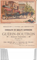 CHROMOS. Chocolat. GUERIN-BOUTRON.  La Voiture Du Brasseur, Café Billard, Attelage Et Bariques. ..D226 - Guérin-Boutron