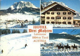 72429852 Lermoos Tirol Panorama Hotel Drei Mohren Skipiste Reiter Lermoos - Autres & Non Classés
