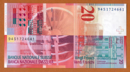 1994 // SUISSE // BANQUE NATINALE // 20 Francs // SPL // AU - Suisse