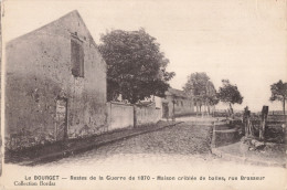 93 Le Bourget Maison Criblée De Balles Rue Brasseur CPA Restes De La Guerre De 1870 - Le Bourget