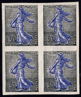 FRANCE - N°1234**- 0F30 Semeuse - Bloc De 4 Non Dentelé. - 1961-1970