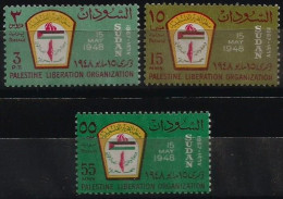 Sudan - 1967 The 19th Anniversary Of The Palestine Liberation Organization Or PLO - Flags - Complete Set - MNH - Sudan (1954-...)