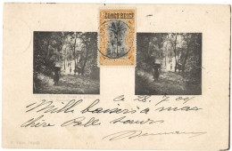 !!! CONGO, CPA DE 1909 DE LISALA POUR BRUXELLES (BELGIQUE) - Storia Postale