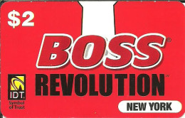 USA: Prepaid IDT - Boss Revolution, New York - Sonstige & Ohne Zuordnung