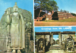 MULTIPLE VIEWS, ARCHITECTURE, SCULPTURE, ARCHITECTURE, SRI LANKA, CEYLON, POSTCARD - Sri Lanka (Ceylon)