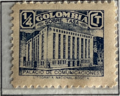 Kolumbien 1939: Surtax For Construction Of Communication Building Mi:CO Z3-Z8 - Kolumbien