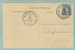 Postkaart Met Sterstempel MARQUAIN - 1925 (aankomststempel) - Sterstempels