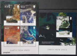 Montserrat 2015, Earth From Space, Two MNH S/S - Montserrat