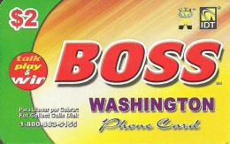 USA: Prepaid IDT - Boss Washington 07.08 - Sonstige & Ohne Zuordnung