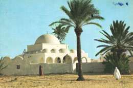 MAHBOUBINE, ARCHITECTURE, MOSQUE, PALM TREES, TUNISIA, POSTCARD - Túnez