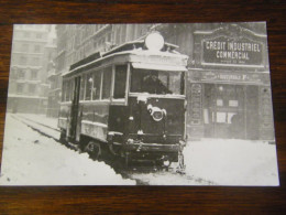 Photographie - Paris (75) - Tramway - Ligne Villette - Place St Saint Sulpice - 1940 - SUP (HX 23) - Trasporto Pubblico Stradale