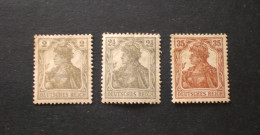 GERMANY ALLEMAGNE DEUTSCHLAND 1916 ALLEGORIA SUL FONDO BIANCO MNG MNH - Unused Stamps