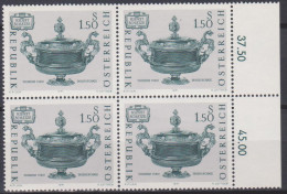 1971 , Mi 1355 ** (2) -  4er Block Postfrisch - Kunstschätze - Unused Stamps