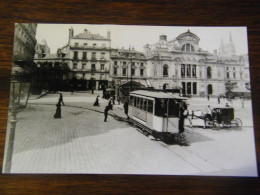 Photographie - Angers (49) - Tramway - Place Du Ralliement - La Halte - 1899 - SUP (HX 25) - Angers