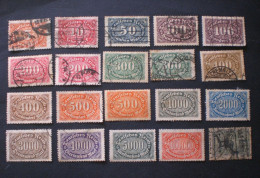 GERMANY ALLEMAGNE DEUTSCHLAND 1922 New Values - Used Stamps