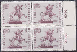 1971 , Mi 1356 ** (2) -  4er Block Postfrisch - Kunstschätze - Nuevos