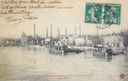 CPA. [75] > TOUT PARIS > N° 811- Crue De La Seine, Quai De La Rapée - Les Usines - (XIIe Arrt.) - 1910 - Coll. F. Fleury - Distrito: 12