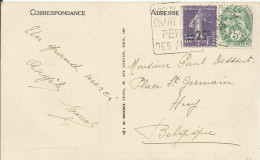 SOLDES - 1926-27 - N° 218  + 111  Sur Carte - ST PIERRE DE CHARTREUSE - Belle Carte  RR - Covers & Documents
