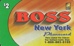 USA: Prepaid IDT - Boss New York 11.06 - Other & Unclassified