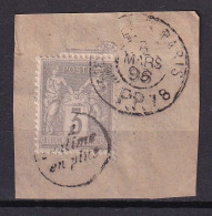 D 817 / SAGE N° 87 OBL 1/2 CENTIME EN PLUS COTE 300€ - 1876-1898 Sage (Tipo II)