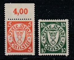 Danzig: Freimarken 193x Und 194x In D-Zähnung, ** (MNH), KBef. Gruber BPP - Altri & Non Classificati