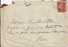 SOLDES - 1926-27 - N° 225 Oblitéré SEUL Sur Lettre - Cartas & Documentos