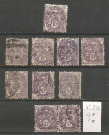 SOLDES - 1927-31 - N° 233 - 1 Ex. * (MLH) Et 9 Ex. Oblitérés (o) - Altri & Non Classificati