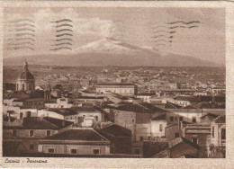 CATANIA VEDUTA PANORAMICA DELLA CITTA' D'EPOCA ANNO 1941 VIAGGIATA - Catania