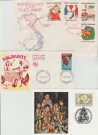 VIETNAM   CUBA+MALI+AUSTRIA  - 2  FDC + 1  CARD  REFUGIE     Réf LT23 - Vietnam