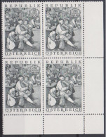 1971 , Mi 1361 ** (1) -  4er Block Postfrisch - Kunstschätze : Gemälde - Nuevos