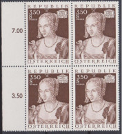 1971 , Mi 1362 ** (2) -  4er Block Postfrisch - Kunstschätze : Gemälde - Unused Stamps