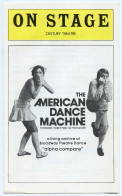 Programme.On Stage.Century Theatre.The American  Dance Machine.New York.Broadway.créée Par Lee Theodore. - Programma's