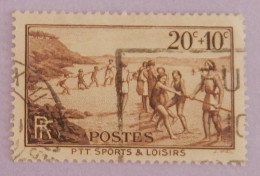 FRANCE YT 345 OBLITERE "PTT SPORTS ET LOISIRS" ANNEE 1937 - Used Stamps