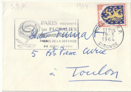 FLAMME  TEMPORAIRE/ N°  903   BORDEAUX  R . P . - Mechanical Postmarks (Advertisement)