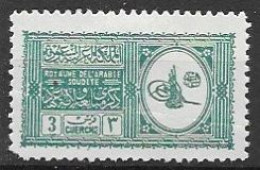 Saudi Arabia Mh* 1934 (30 Euros) Faulty Horizontal Crease / Pli / Falte - Arabie Saoudite