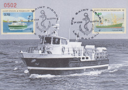 Carte  Maximum  1er  Jour   SAINT  PIERRE  Et   MIQUELON    Vieux   Navires   1994 - Maximumkarten