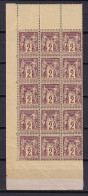 D 818 / SAGE N° 85 BLOC DE 15  NEUF**  / 2 SCANS - 1876-1898 Sage (Type II)