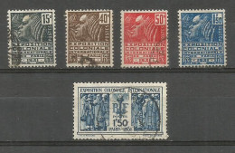 SOLDES - 1931 - TIMBRE N° 270-274 Oblitérés (o) - EXPOSITION COLONIALE - Oblitérés