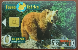 Scheda Telefonica Fauna Ibèrica Oso Pardo (Urus Arctos) (Spagna) - Autres - Europe