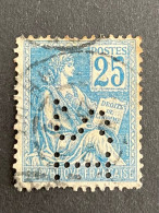 FRANCE S N°118 Mouchon SL 131 Perforé Perforés Perfins Perfin ! - Otros & Sin Clasificación