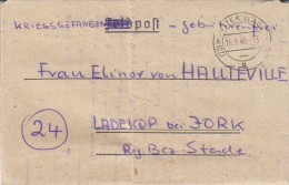 Kriegsgefangenenpost Flieger-Oberstabsingenieur 1946 Von Zedelgem Nach Ladekop - Correos De Prisioneros De Guerra