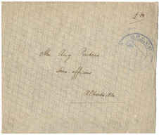 !!! CONGO, LETTRE EN FRANCHISE, PORT LOCAL DE 1917 POUR ALBERTVILLE, MENTION DE CENSURE AU VERSO - Lettres & Documents