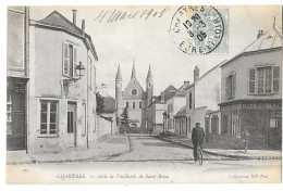 Cpa. 28 CHARTRES - Asile De Vieillards De Saint Brice (Epicerie Mercerie RIDET, Bureau D'Octroi) 1905  N° 127  Ed. ND - Chartres