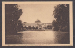 106732/ WIESBADEN, Kurhaus, Gartenterrasse Mit Weiher - Wiesbaden