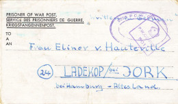 Kriegsgefangenenpost Flieger-Oberstabsingenieur 1946 Von Zedelgem Nach Ladekop - Gevangenenpost