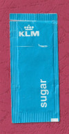 Bustina Zucchero Vuota, Empty Sugar Pack-KLM, Airline Company. Cafè De Colombia. - Azúcar