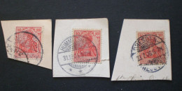 GERMANY IMPERO 1905 FRAGMANT 10 CENT - Used Stamps