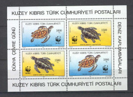 Cyprus (Turkish Post) 1992 Animals - Turtles - WWF MS MNH - Ungebraucht