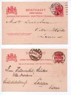 1907 1908 Nederland Netherlands Postal Stationery UPU Haarlem Amsterdam - Postwaardestukken